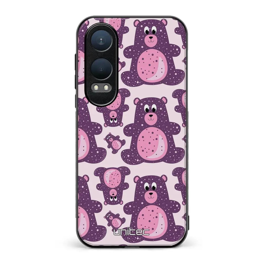 OnePlus Nord CE 4 Lite suojakuoret - Purple Teddy Bear - Ei