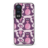 OnePlus Nord CE 4 Lite suojakuoret - Purple Teddy Bear - Ei