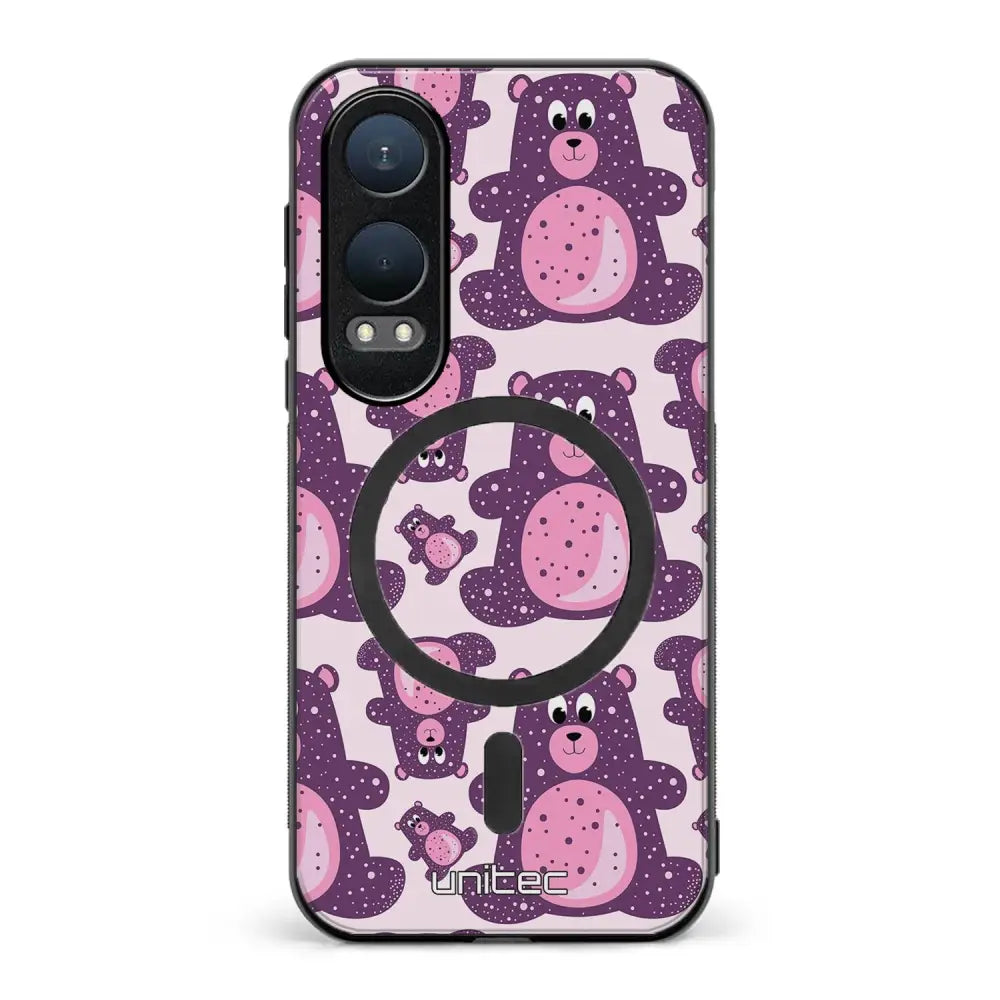 OnePlus Nord CE 4 Lite suojakuoret - Purple Teddy Bear