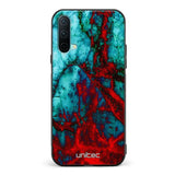 OnePlus Nord CE marmori suojakuoret - Blue Red Marble - Ei
