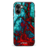 OnePlus Nord CE5 marmori suojakuoret Blue Red Marble Ei