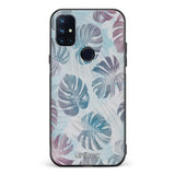 OnePlus Nord N10 kukka suojakuoret - Monstera Texture - Ei