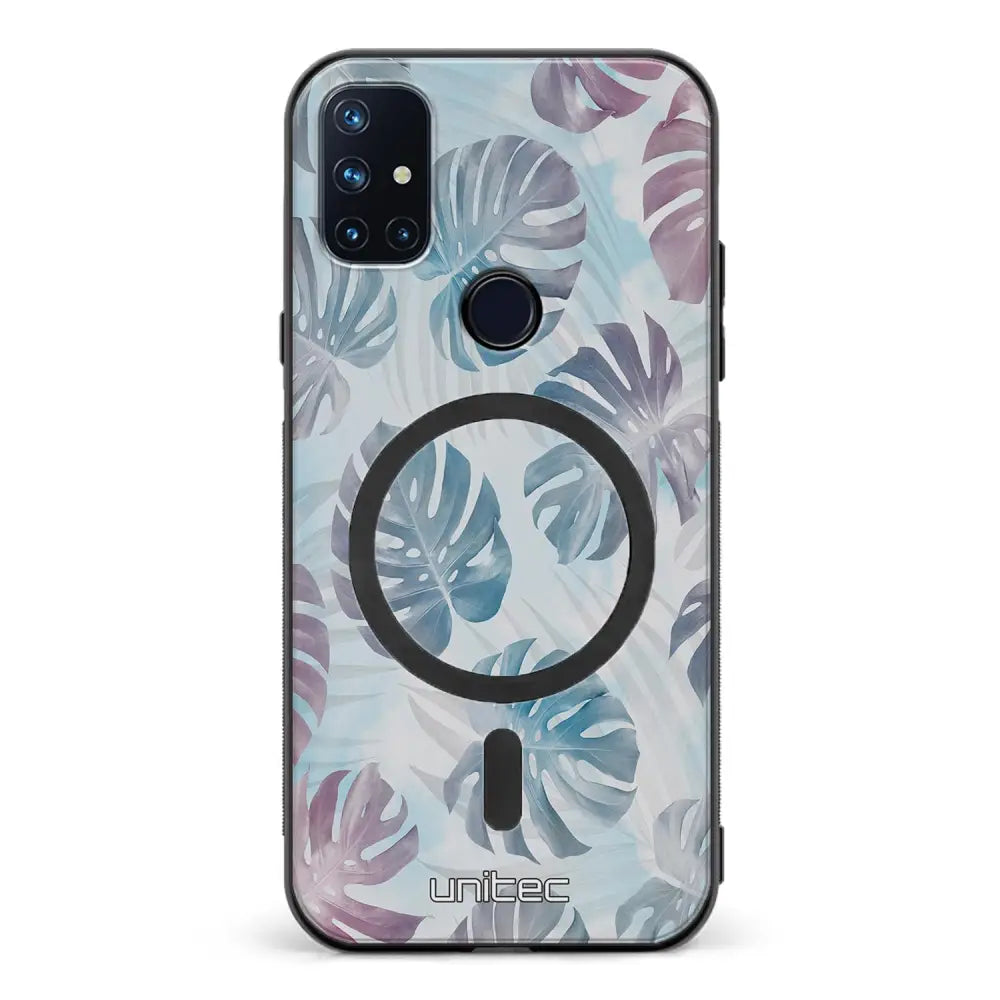 OnePlus Nord N10 kukka suojakuoret - Monstera Texture