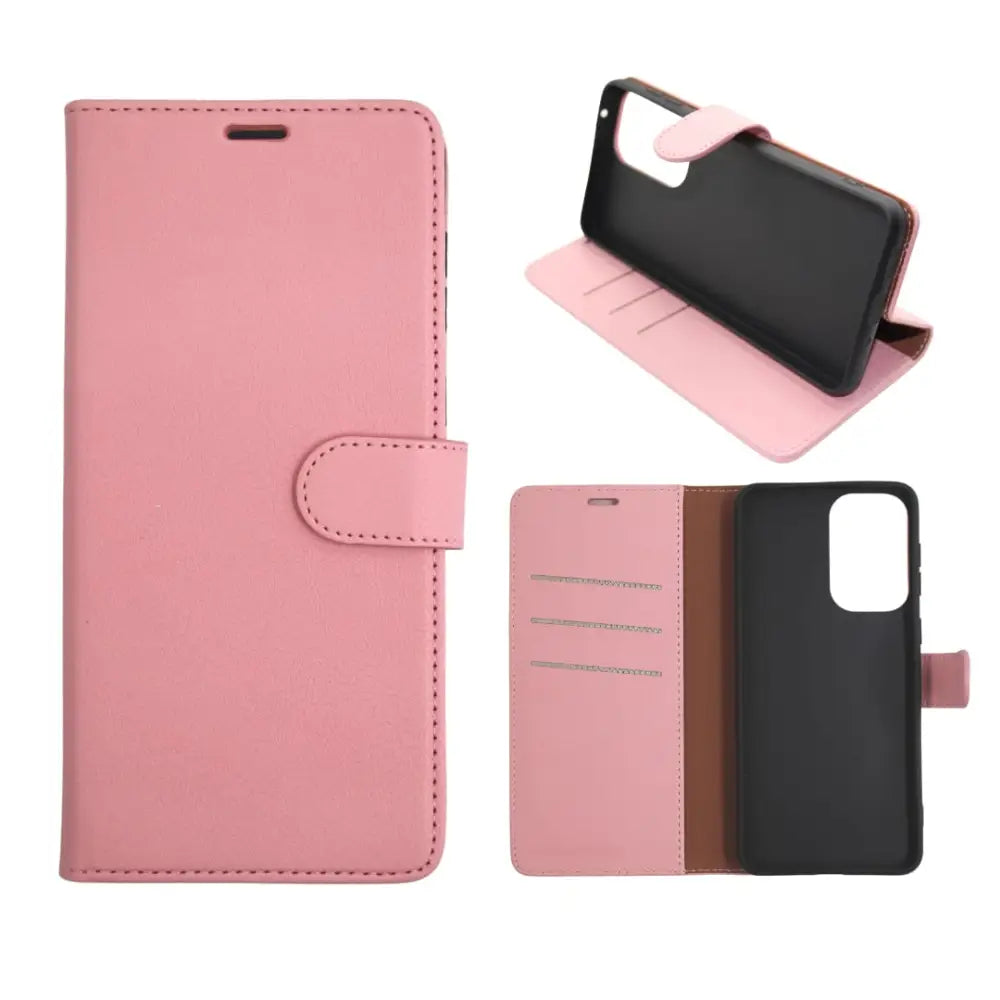 OnePlus Nord N10 Lompakko Suojakotelo Ruusukulta