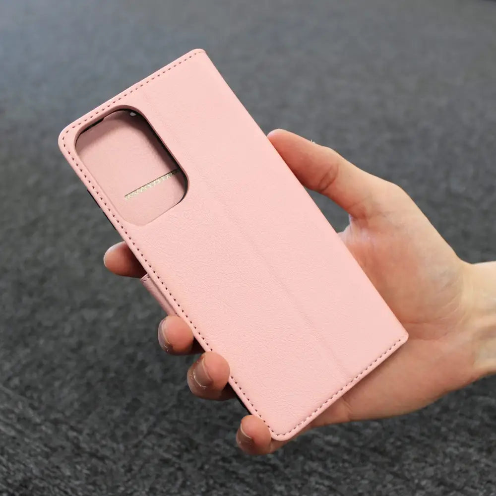 OnePlus Nord N10 Lompakko Suojakotelo Ruusukulta