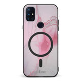 OnePlus Nord N10 marmori suojakuoret - Pink Pok Rie