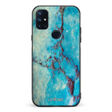 OnePlus Nord N10 marmori suojakuoret - Turquoise Marble - Ei