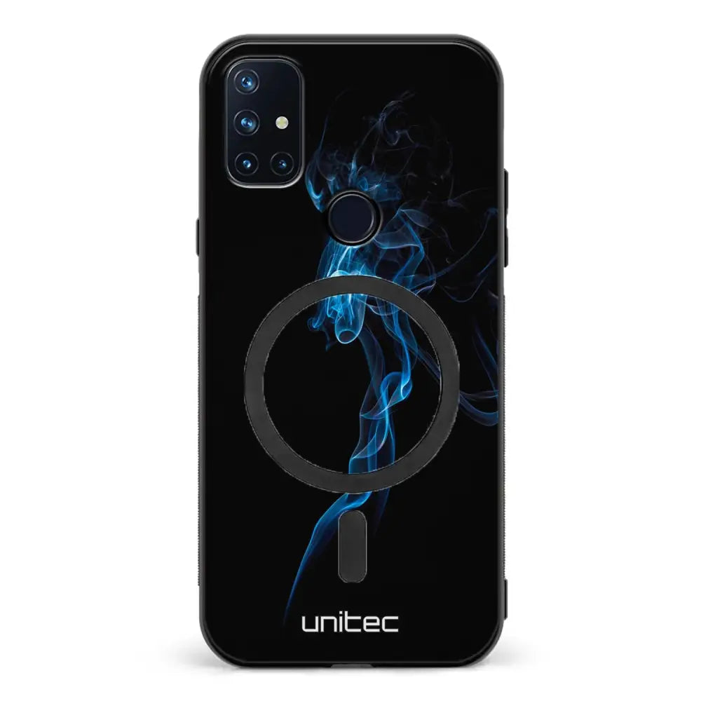 OnePlus Nord N10 suojakuoret - Blue Smoke On Black