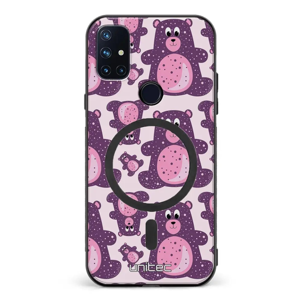 OnePlus Nord N10 suojakuoret - Purple Teddy Bear