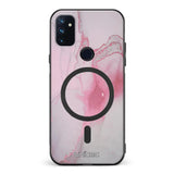 OnePlus Nord N100 marmori suojakuoret - Pink Pok Rie