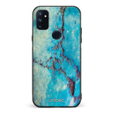 OnePlus Nord N100 marmori suojakuoret - Turquoise Marble - Ei