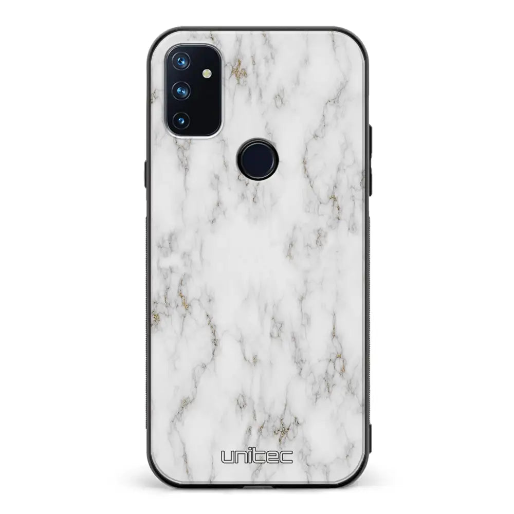 OnePlus Nord N100 marmori suojakuoret - White Marble - Ei
