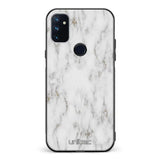 OnePlus Nord N100 marmori suojakuoret - White Marble - Ei