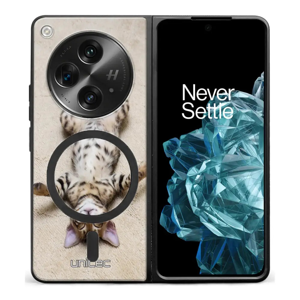 OnePlus Open kissa suojakuoret - Relaxing Cat