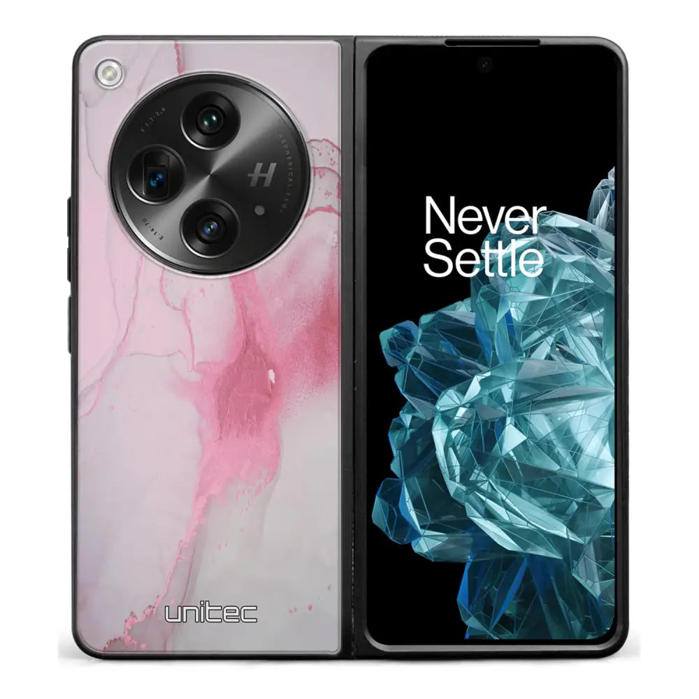 OnePlus Open marmori suojakuoret - Pink Pok Rie - Ei