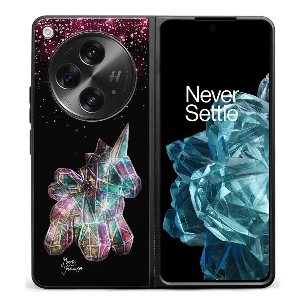 OnePlus Open unicorn suojakuoret - Pinkki - Noora Kämppi - Ei
