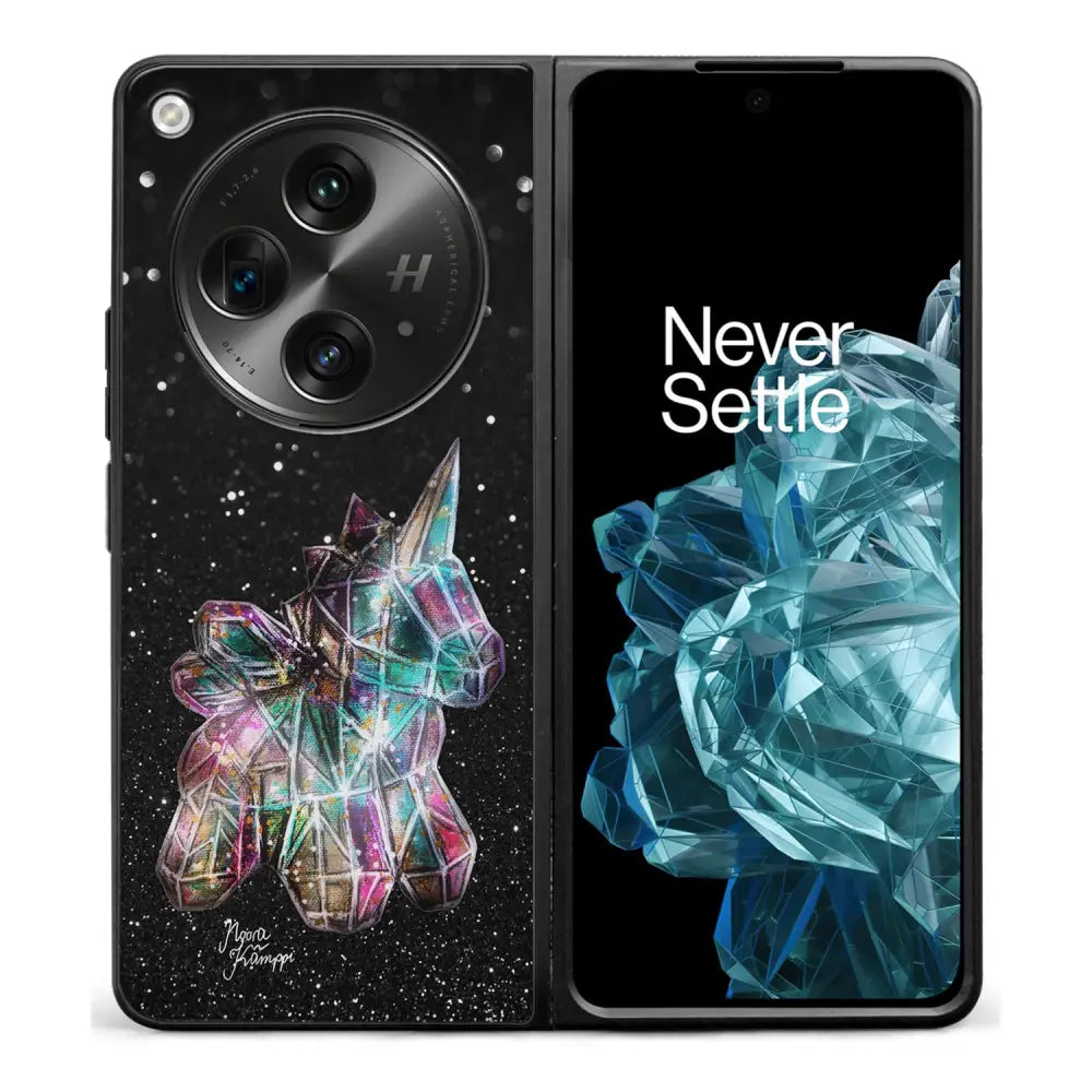 OnePlus Open unicorn suojakuoret - Valkoinen - Noora Kämppi - Ei