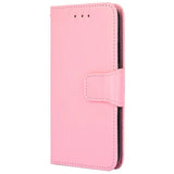 Pinkki nahkainen lompakko suojakotelo Oppo A18 ja A38 magneettisella sulkimella