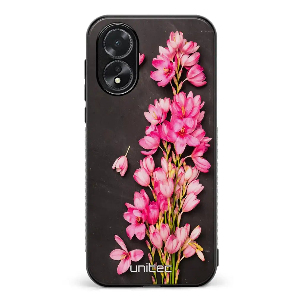Oppo A38 kukka suojakuoret - Pink Flowers - Ei
