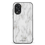 Oppo A38 marmori suojakuoret - White Marble - Ei