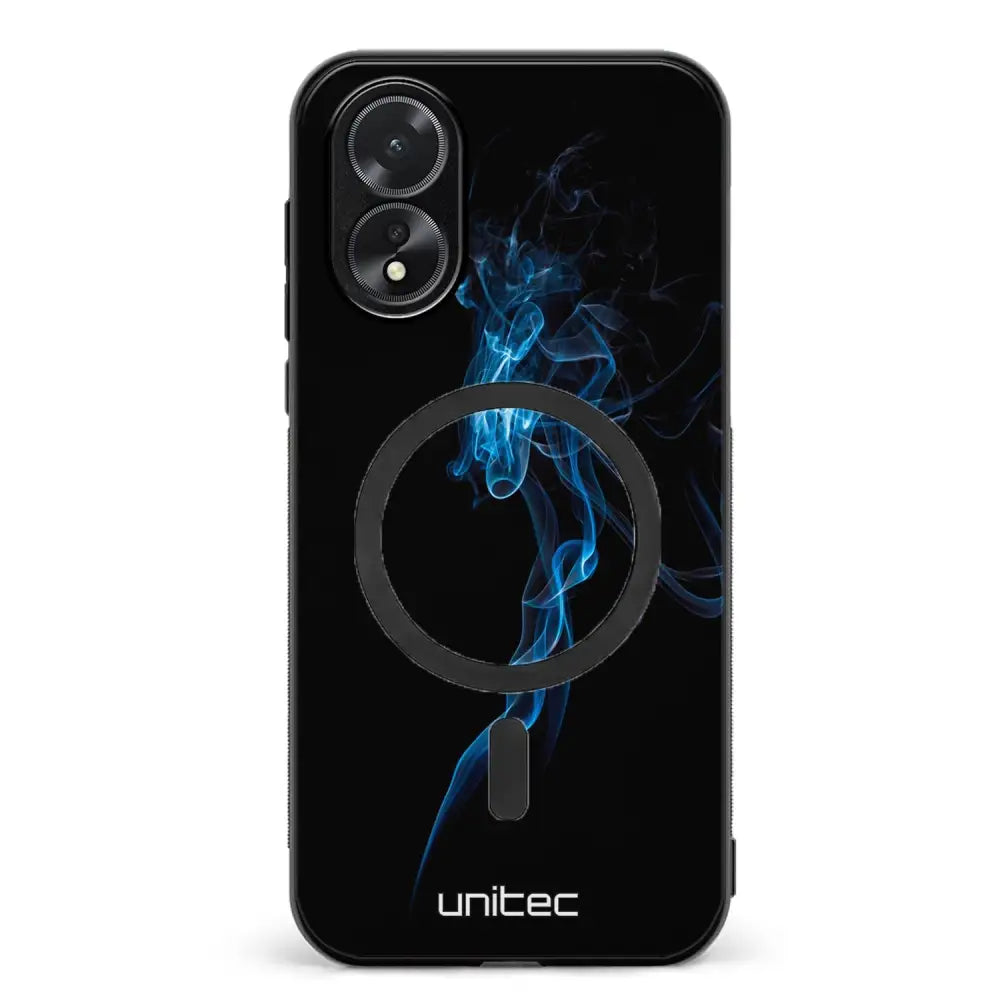 Oppo A38 suojakuoret - Blue Smoke On Black