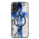 Oppo A38 suojakuoret - Painted Finnish Flag