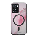 Oppo A77 marmori suojakuoret - Pink Pok Rie