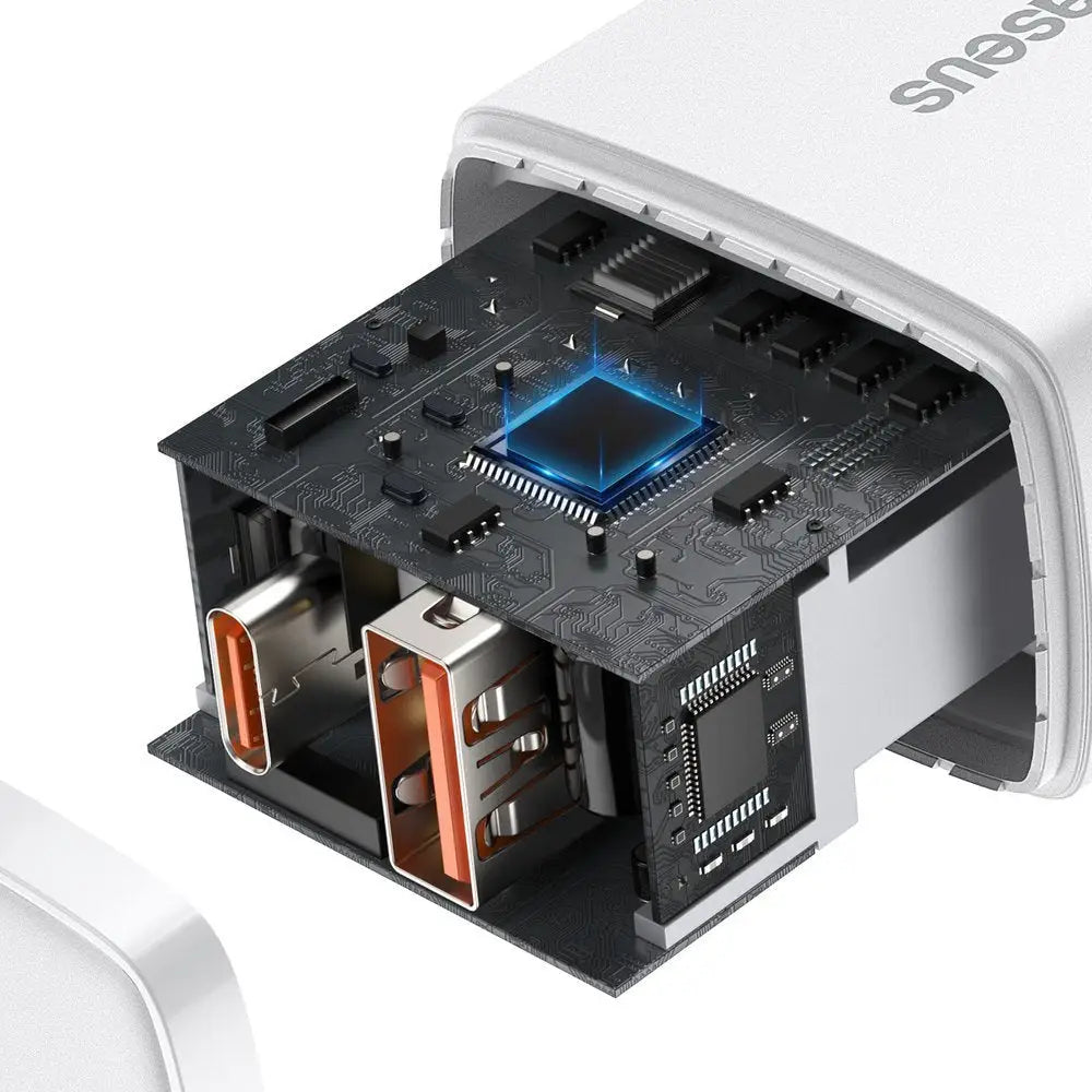 Puhelimen laturi USB ja USB-C liittimellä 20W