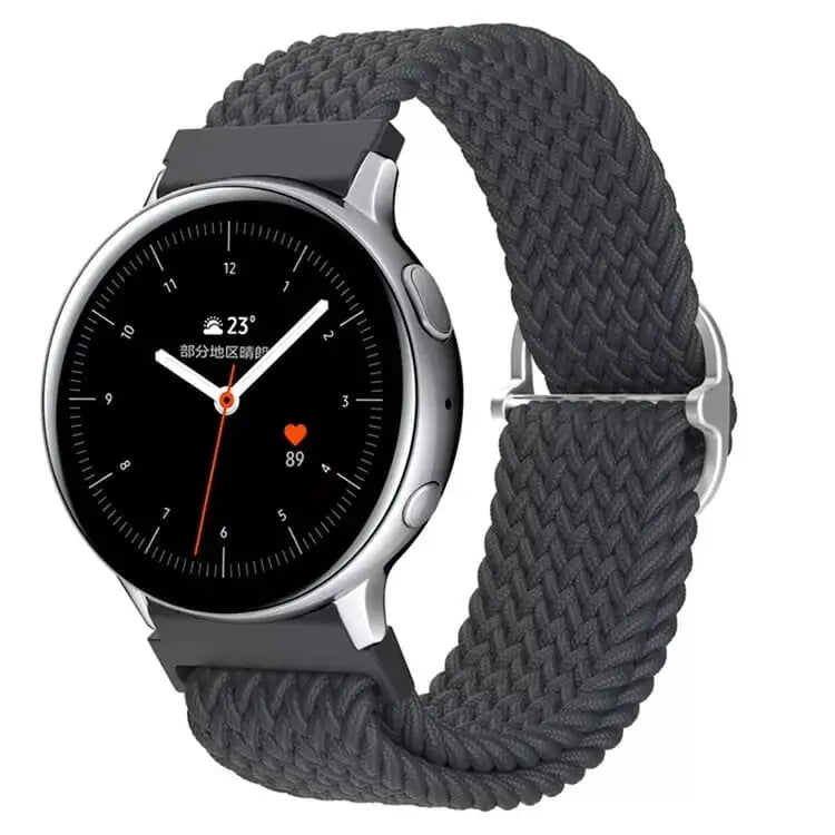 Punottu Nailonranneke 22mm - Musta