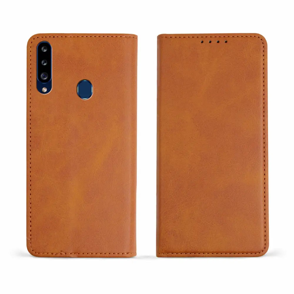 Samsung A20s Unitec Lompakko Suojakotelo Ruskea