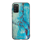 Samsung Galaxy A02s marmori suojakuoret - Turquoise Marble - Ei