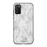 Samsung Galaxy A02s marmori suojakuoret - White Marble - Ei