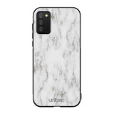 Samsung Galaxy A02s marmori suojakuoret - White Marble - Ei