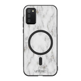 Samsung Galaxy A02s marmori suojakuoret - White Marble