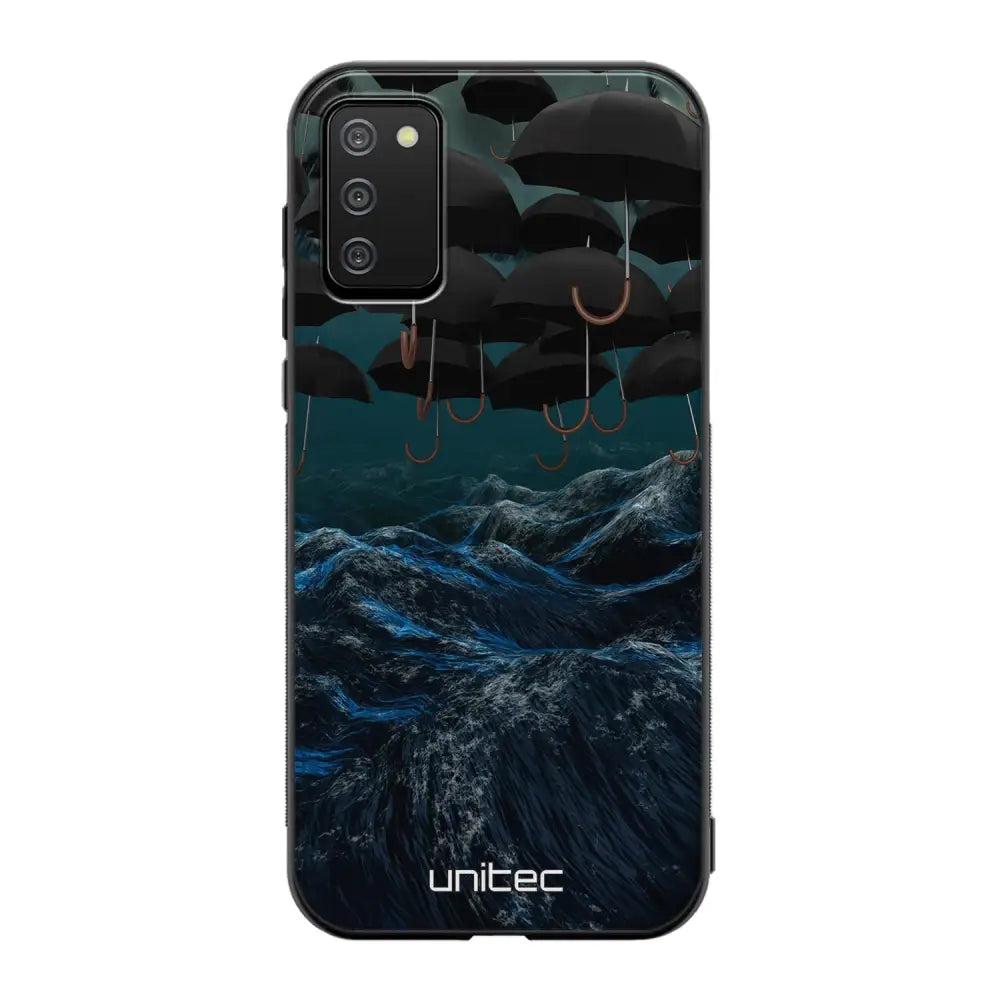Samsung Galaxy A02s suojakuoret - Umbrella Storm - Ei