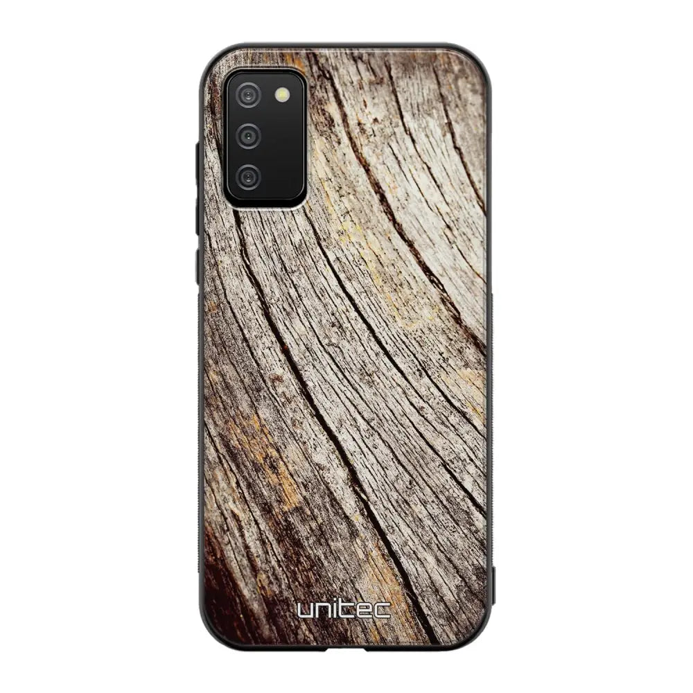 Samsung Galaxy A02s suojakuoret - Wooden Stump - Ei