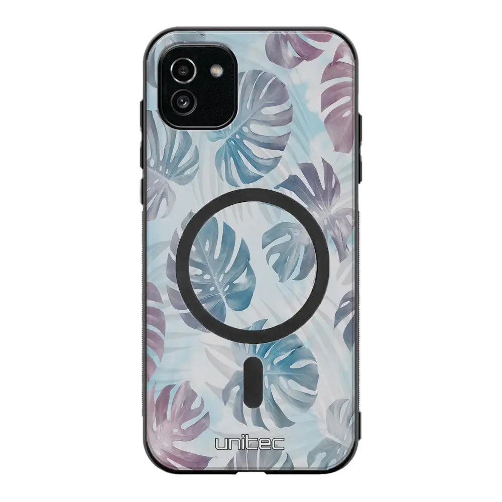 Samsung Galaxy A03 kukka suojakuoret - Monstera Texture