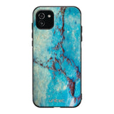 Samsung Galaxy A03 marmori suojakuoret - Turquoise Marble - Ei