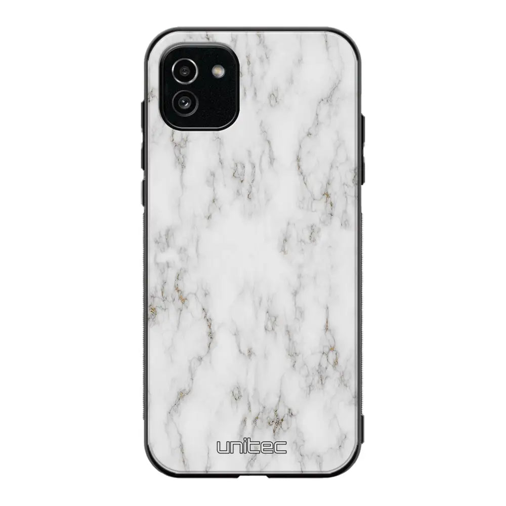 Samsung Galaxy A03 marmori suojakuoret - White Marble - Ei