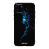 Samsung Galaxy A03 suojakuoret - Blue Smoke On Black - Ei