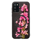 Samsung Galaxy A03s kukka suojakuoret - Pink Flowers