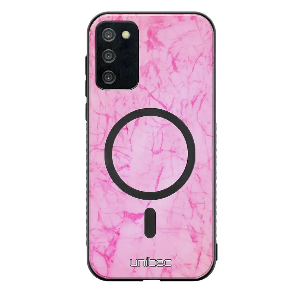 Samsung Galaxy A03s marmori suojakuoret - Light Pink Marble