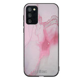 Samsung Galaxy A03s marmori suojakuoret - Pink Pok Rie - Ei