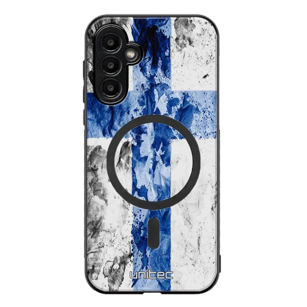 Samsung Galaxy A04s suojakuoret - Painted Finnish Flag