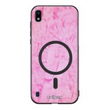 Samsung Galaxy A10 marmori suojakuoret - Light Pink Marble