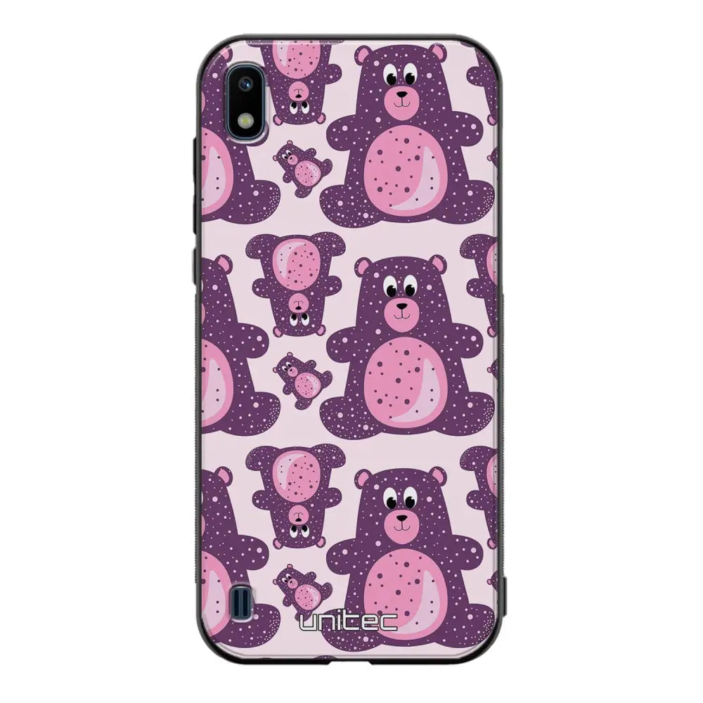 Samsung Galaxy A10 suojakuoret - Purple Teddy Bear - Ei