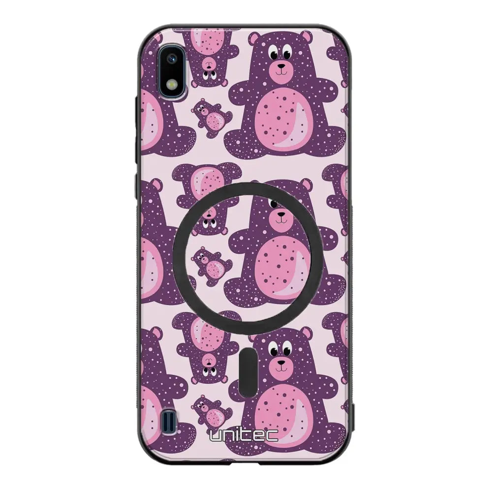 Samsung Galaxy A10 suojakuoret - Purple Teddy Bear