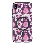 Samsung Galaxy A10 suojakuoret - Purple Teddy Bear