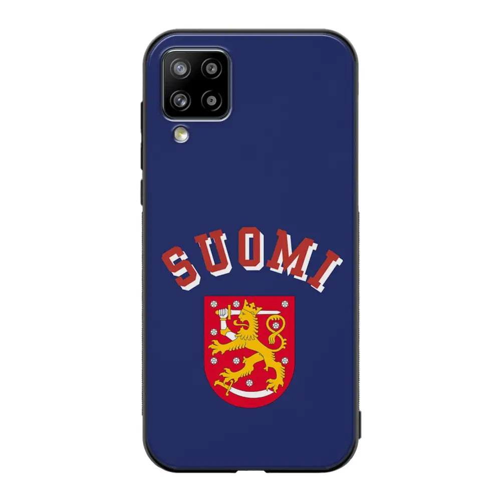 Samsung Galaxy A12 jääkiekko suojakuoret - Leijonat Suomi - Ei