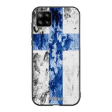 Samsung Galaxy A12 suojakuoret - Painted Finnish Flag - Ei